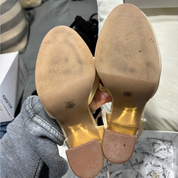 Lulus champagne gold heels 5 women’s - Picture 2 of 5